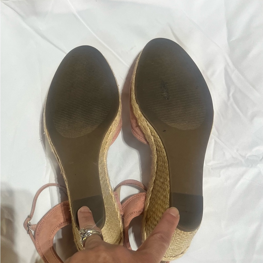 Blush Espadrille Wedges Lexi & Abbie - Picture 9 of 12